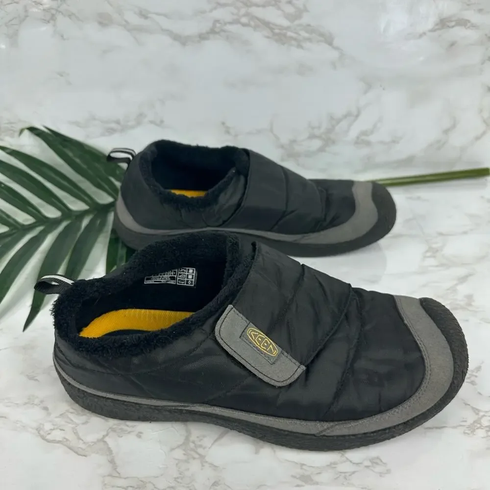 Keen Kids Black and Gray Slip-On Cozy Winter Clogs